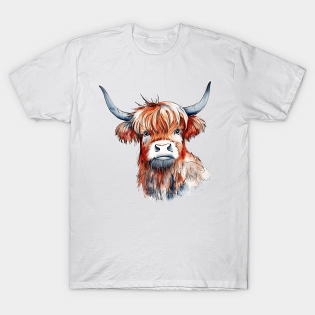 Highland Cow T-Shirt by HJstudioDesigns